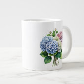 Blumenmuster Jumbo-Tasse (Vorderseite Rechts)