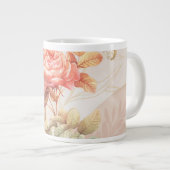 Blumenmuster Jumbo-Tasse (Vorderseite Rechts)