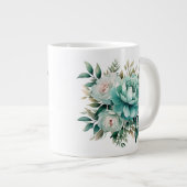 Blumenmuster Jumbo-Tasse (Vorderseite Rechts)
