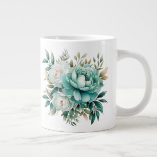 Blumenmuster  Jumbo-Tasse