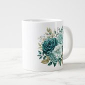 Blumenmuster Jumbo-Tasse (Vorderseite Rechts)