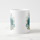 Blumenmuster Jumbo-Tasse (Vorderseite)