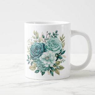 Blumenmuster  Jumbo-Tasse