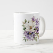 Blumenmuster Jumbo-Tasse (Vorderseite Rechts)