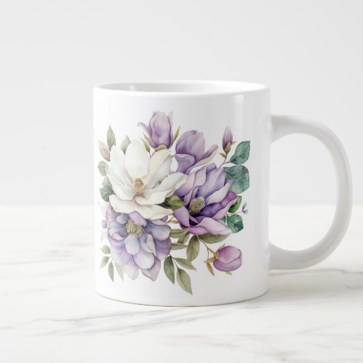 Blumenmuster Jumbo-Tasse (Rechts)