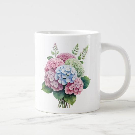 Blumenmuster Jumbo-Tasse (Rechts)