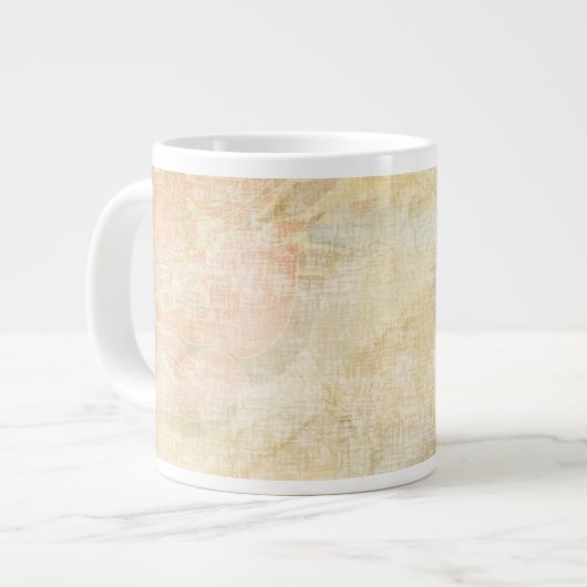 Blumenmuster Jumbo-Tasse (Vorderseite Links)