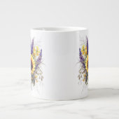 Blumenmuster Jumbo-Tasse (Vorderseite)