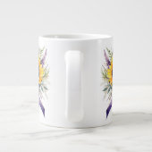 Blumenmuster Jumbo-Tasse (Rückseite)