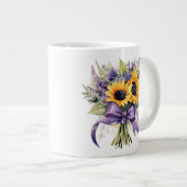Blumenmuster Jumbo-Tasse (Vorderseite Rechts)