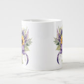 Blumenmuster Jumbo-Tasse (Vorderseite)