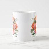 Blumenmuster Jumbo-Tasse (Vorderseite)