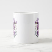 Blumenmuster Jumbo-Tasse (Vorderseite)