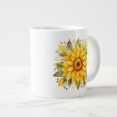 Blumenmuster Jumbo-Tasse (Vorderseite Rechts)