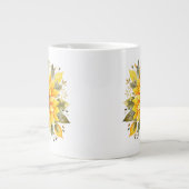 Blumenmuster Jumbo-Tasse (Vorderseite)