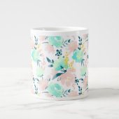 Blumenmuster Jumbo-Tasse (Vorderseite)