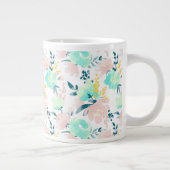 Blumenmuster Jumbo-Tasse (Rechts)