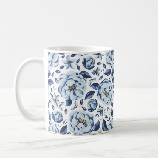 Blumenmuster Kaffeetasse (Links)