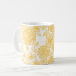 Blumenmuster Kaffeetasse
