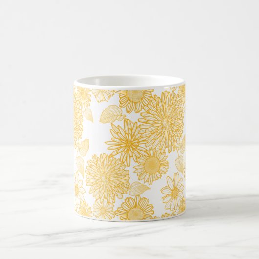 Blumenmuster Kaffeetasse (Mittel)