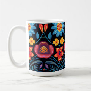 Blumenmuster Kaffeetasse