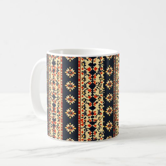 Blumenmuster Kaffeetasse (Vorderseite Links)
