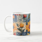 Blumenmuster Kaffeetasse (Links)