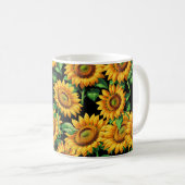 Blumenmuster Kaffeetasse (VorderseiteRechts)