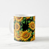 Blumenmuster Kaffeetasse (Vorderseite Links)