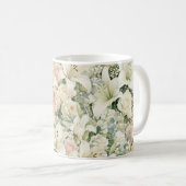 Blumenmuster Kaffeetasse (VorderseiteRechts)