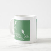 Blumenmuster Kaffeetasse (Vorderseite Links)