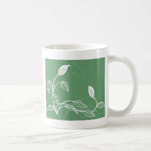 Blumenmuster Kaffeetasse