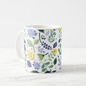 Blumenmuster Kaffeetasse (Vorderseite Links)