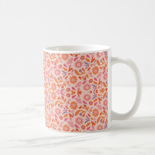 Blumenmuster Kaffeetasse (Rechts)
