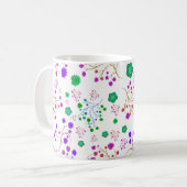Blumenmuster Kaffeetasse (Vorderseite Links)