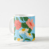 Blumenmuster Kaffeetasse (Vorderseite Links)