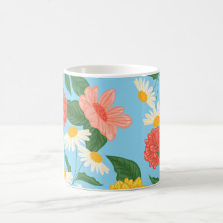 Blumenmuster Kaffeetasse