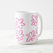 Blumenmuster Kaffeetasse (VorderseiteRechts)