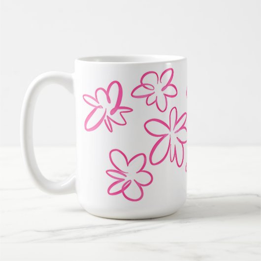 Blumenmuster Kaffeetasse (Links)