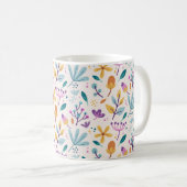 Blumenmuster Kaffeetasse (VorderseiteRechts)