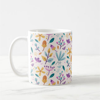 Blumenmuster Kaffeetasse