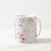 Blumenmuster Kaffeetasse (VorderseiteRechts)