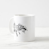 Blumenmuster Kaffeetasse (Vorderseite Links)
