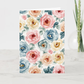 Blumenmuster Karte
