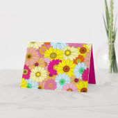 Blumenmuster Karte (Vorderseite)