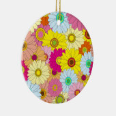 Blumenmuster Keramik Ornament (Rechts)