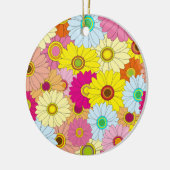 Blumenmuster Keramik Ornament (Links)