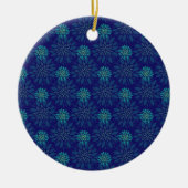 Blumenmuster Keramik Ornament (Vorne)