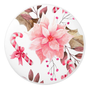 Blumenmuster Keramikknauf