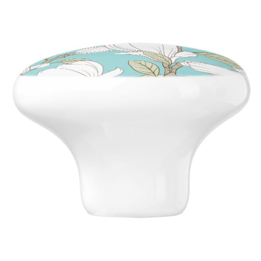 Blumenmuster Keramikknauf (Seitenansicht)